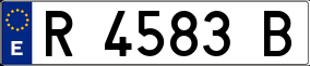 Trailer License Plate